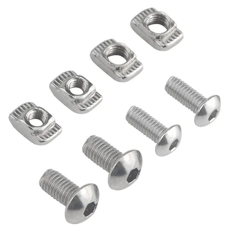 Pro Grade Hammer Head T Slot Nuts And Drop In T Nut Assortment Kit With M4 M5 Fasteners Nickel Plated Carbon Steel hardware screws and nuts