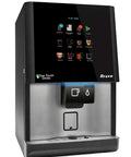 Touchless Beverage Dispenser For Espresso Tea And Hot Chocolate With Bean To Cup Brewing and Backlit Hover Screen, sleek design.