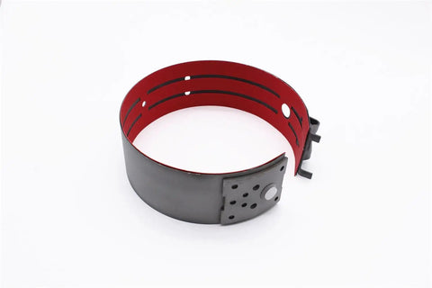 Transmission Band Two And Five Eighths Inch Wide For 4L60E 4L65E 4L70E And 700R4, Heavy Duty Red Eagle Powerband, Torque-Ready Replacement For Torque Converter Transmission Rebuild, Durable Gold Finish, Easy Fit And Reliable Performance, red and black transmission band