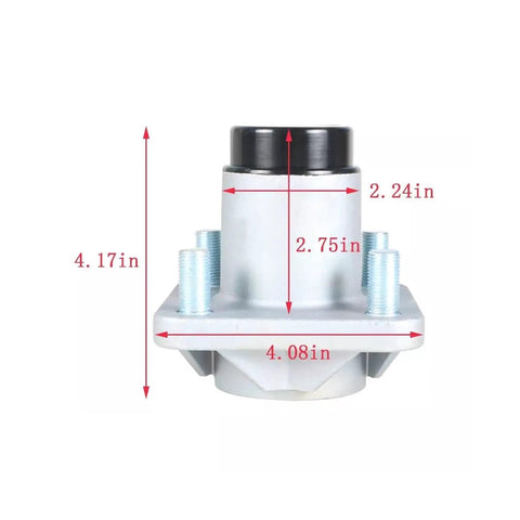 Front Hub Assembly Repair Part Kit For RXV Golf Cart 2008 And Up Gas And Electric Models Easy Install Replacement with dimensions
