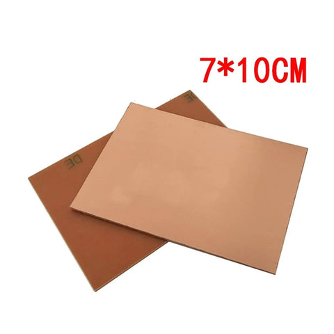 Do It Yourself Copper Clad Laminate FR4 PCB Board 7x10 cm Single Sided For DIY Electronics Projects