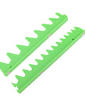 Magnetic Wrench Rail Set And Holder Rack For 20 Tools With Durable Plastic Storage Green, shown in vertical orientation.