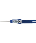 Compact Waterproof Digital Food Thermometer With 2.81 Inch Stem And FDA Recommended 1.5mm Probe, NSF Certified, Blue