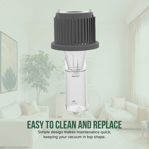 Separator Assembly For Rewind Upright Vacuum Cleaners That Fits Models 3335 3534 3675 3676 36762, gray housing detail