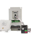 5.5KW 220V H100 Inverter 1000Hz 1/3PH Input Variable Frequency Drive for industrial motors with control panel.