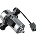 Heavy Duty 12V Vacuum Pump For Power Brake Booster With Proven Muscle And Zero Drama Mounting Engineered To Keep Your Rig Rolling Smooth On Ac54 Up28 Systems, silver metal unit with connector.
