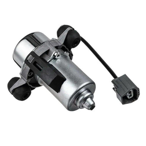 Heavy Duty 12V Vacuum Pump For Power Brake Booster With Proven Muscle And Zero Drama Mounting Engineered To Keep Your Rig Rolling Smooth On Ac54 Up28 Systems, silver metal unit with connector.