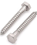 Stainless Steel Hex Lag Bolts For Wood 5 16 Inch By 3 Inch 304 Stainless Steel 18-8 Hex Head Lag Screws External Hex Drive