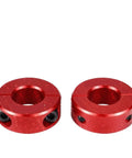 Red Front Sway Bar Shaft Clamp Collar Kit Fits Can Am Maverick X3 2017 2018 2019 2020 UTV Off Road Heavy Steel Aluminum Durable Boost Control Stiffens Ride Handling Beast Mode Upgrade For Hardcore Riders Wanting Sick Grip On Trail Riding. Red anodized aluminum sway bar shaft clamp collars, pair