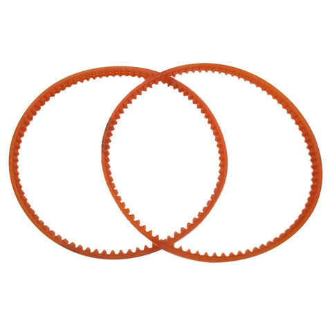 MB Series Sewing Machine Belts 2 Pack Neoprene V Belt MB330 Replacement For Motor Drive, heavy duty, shown in close-up view