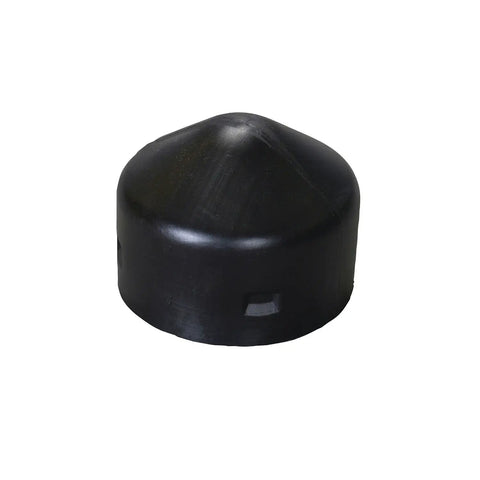 Top Shelf Black Hdpe Round Bollard Post Cap Featuring 5 Inch Outside Diameter Fits Four Inch Tubes Built Tough With Killer Concrete Fill Gasket For Knockout Parking Lot Guard Rails