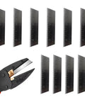 Beefed Up Ten Pack Replacement Knife Blades Kit For Handi Cut 37300 37310 37252 Stainless Steel Blades With Storage Box Fits Accu Cut 37310 And Handi Cut 37300 Pro Grade High Quality Steel, 2.5 in stainless blades