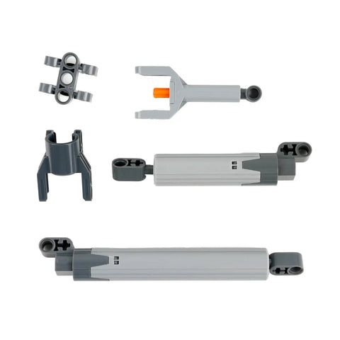 24 In 1 Pneumatic And Hydraulic Actuator Kit With Push Rods And Connectors for MOC Robots and Car DIY Projects components