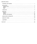 Contents page of FI-900AG 12x36 Inches Metal Lathe Owner's Manual And Parts Guide, showing chapters on installation, operation, adjustment.