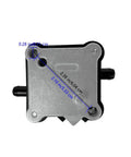 Top view of Fuel Pump 98766C1 Replacement For Outboard 2 Stroke 30 To 300 HP with dimensions marked on metal casing.