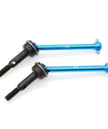Beefed Up Front And Rear Drive Shaft CVD Upgrade Kit For 1 To 10 Scale XV-01 TC-01 RC Car, 42mm And 39mm Shafts, Reinforced Material For Heavy Torque And Smooth Power Transfer, Includes 54515 54516, blue and black CVD shafts
