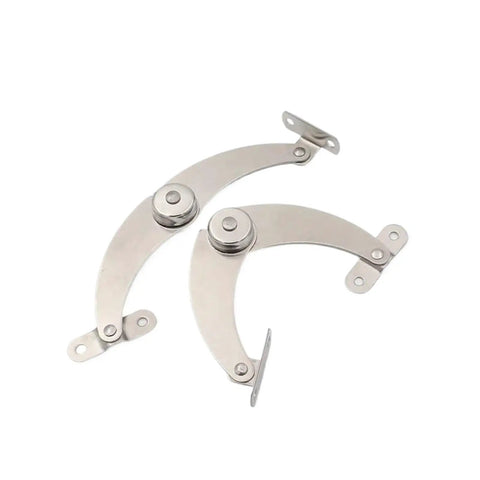 Concealed Rotating Door Hinges 2 Pack Stainless Steel Hydraulic Adjustable Support Hinges For Cabinets Easy Install Heavy 