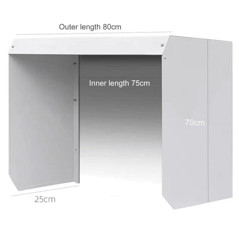 Dimensions of Heavy Duty Outdoor EV Charger Enclosure And Rainproof Steel Cover With Wall Mount Build.