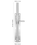 No Brainer Heavy Duty Stainless Steel Slide Bolt Latch Set For Fence Gates And Wood Sheds Built Tough with smooth manual slider.