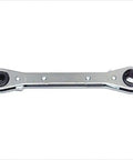 12 Point Ratcheting Box Wrench 13/16 X 15/16 Inch with full polish finish, built-in retaining ring, strong modified open end
