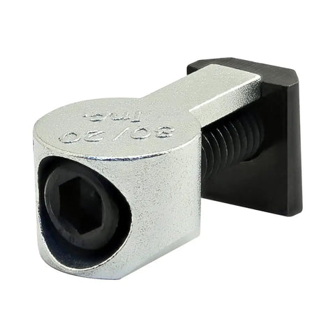 Heavy Hit 5 16 18 Snap Lock T Nut Anchor Fastener With Cam And Socket Head Bolt For 15 Series Aluminum Extrusion Connectors Shop Grade showing metal design with black socket head.