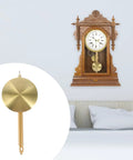 Metal Clock Pendulum Replacement Part 8.26 x 3.54 Inch for wall and grandfather clocks with stable swinging motion.