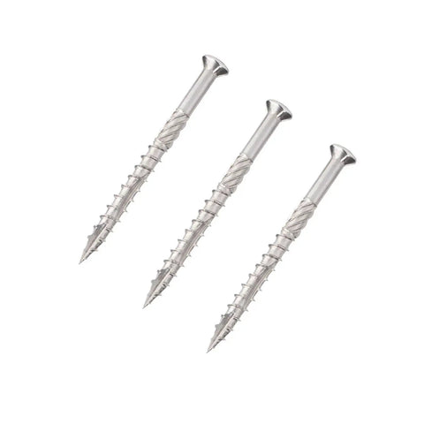 Heavy Duty Stainless Steel Self-Tapping Screws Kit For Wood Metal And Plastic Flat Head Torx T25 Drive Deck Screws 60mm Length 40 Pack Rustproof