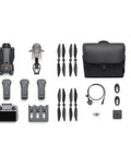 Mavic 4 Pro Drone Fly More Kit With RC 2 Controller, 100MP Hasselblad Camera, accessories layout with propellers and carry bag.