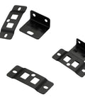 Heavy Duty Quick Fit Furniture Joint Brackets Set 4/8/16/32 Pcs, Rustproof Stainless Steel Removable L Shape Fasteners for Cabinets, Black Finish
