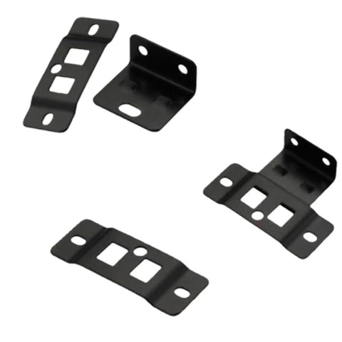 Heavy Duty Quick Fit Furniture Joint Brackets Set 4/8/16/32 Pcs, Rustproof Stainless Steel Removable L Shape Fasteners for Cabinets, Black Finish
