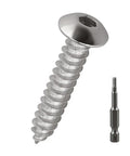 M3 x 16mm Hex Button Head Self Tapping Sheet Metal Screw with H2 Hex Wrench for Badass assembly.