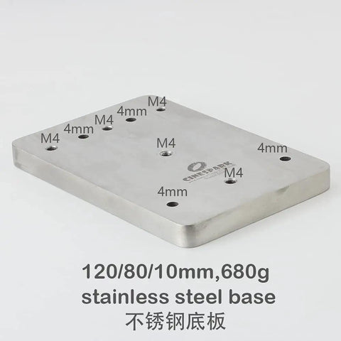 Pro Grade Stop Motion Rig With 500g Payload, Heavy Duty Stainless Steel Helping Hand, Soldering Station Stand, Flexible Foldable Joints With CNC Machined Balls For Smooth Puppet Rigging In Stop Motion Animation, 120/80/10mm stainless steel base