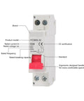 Top Shelf 1P+N Mini Circuit Breaker MCB Phase Neutral Electrical Switch with ergonomic handle, rating C32 for home grid protection.