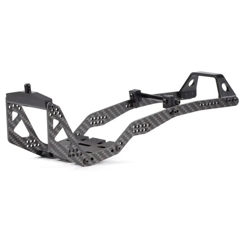 Ultra Lightweight Carbon Fiber LCG Chassis Kit With Link Kit Capra Portal Axle And ESC Battery Plate For RC Crawlers side view