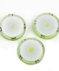 Three 32mm Circular spirit Level Bubble gauges displaying 0-6 degree scale for precise furniture placement.