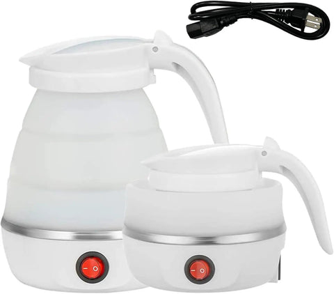 Foldable Travel Kettle For Camping Portable Silicone Collapsible Teapot With Auto Shutoff Safe Materials Easy To Store Compact