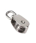 Heavy Duty 304 Stainless Steel Cable Pulley Wheel Set For Lifting M15 Single Rotating Rope Pulley Roller 360 Degree Rotation Includes 2 Pieces Corrosion Resistant Rugged And Easy To Use For Tough Jobs, stainless steel pulley