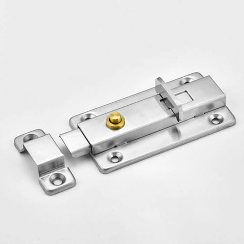 Top Shelf Stainless Steel Gate Latch With Automatic Spring Mechanism, heavy duty lock hardware for outdoor security.