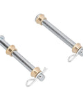 Door Hinge Pins Kit With Bushings For Ford Mustang 1979 To 1993 Replacement Metal Hardware Easy Install Durable High Strength Components