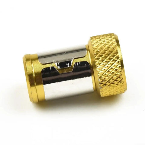 Magnetic Ring Screwdriver Bit Holder For 1/4 Inch Hex Driver Bits, Alloy Steel Magnetizer For Screw Retention, Heavy Duty Bit Accessory For Hand Tools, Keeps Screws In Place And Easy To Retrieve, gold 25x15mm magnetic ring
