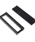 ICL7107 display chip with socket for Digital Ammeter Module For 5V 35mA Current Meter Kit with 70 by 39 millimeter PCB.