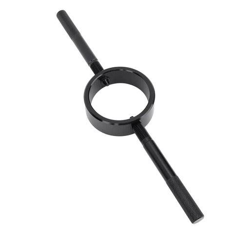 Motorcycle Fork Spring Compressor Kit With Aluminum Handles Radial Pin Spanner For Coil Spring Service, black ring tool