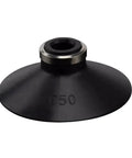 Heavy Duty Gray Ribbed Vacuum Suction Cup Nozzle For Pneumatic Manipulator Gripper compatible with ZP series, C50 model.