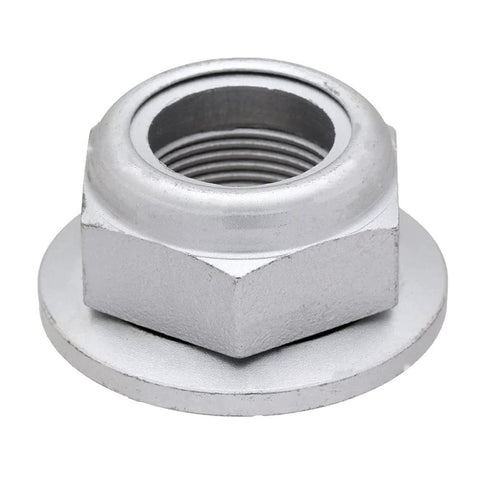 Close-up of axle nut from 2 Pack Front Wheel Hub Bearing Repair Kit For Front Driver And Passenger Side For 2011 To 2014 Ford Edge And 2011 To 2015 Lincoln MKX OE Replacement Direct Fit Ready To Roll