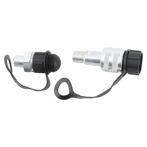 Badass Heavy Duty Hydraulic Quick Connect Coupler M16 X 15 Self Locking Check Valve Cr Plated Steel High Pressure Hose Fitting 70MPa