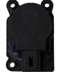 Legit Heavy Duty HVAC Recirculation Door Actuator That Kicks Trash And Makes Your Heater Cooler Work Like A Champ For 2011 Through 2022 Buick Cadillac Chevy ELR Spark Volt Models - front view, black plastic design, compact size.