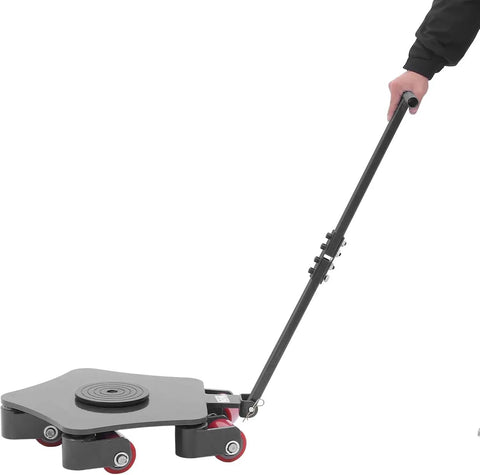 Rock Solid Heavy Duty Machinery Skates Built Like A Tank with smooth polyurethane casters for easy maneuvering of heavy equipment.