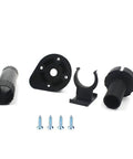 Adjustable Black Cabinet Leveler Legs 6 Pack With Easy Install Screws Height From About Four To Five Inches, components shown