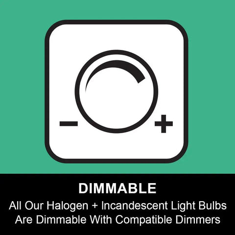 Dimmable feature icon for G9 Bulb 12 Pack Bi Pin 120V 40W Halogen Light Bulbs JC Type For Chandeliers Pendants Cabinets Bathrooms Warm White