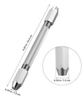 Top Shelf 6 Piece Double Ended Pin Vise Kit For Jewelry Making And Wire Twisting features a detailed mini drill handle.